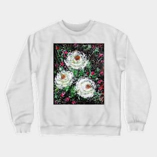 White Roses Crewneck Sweatshirt